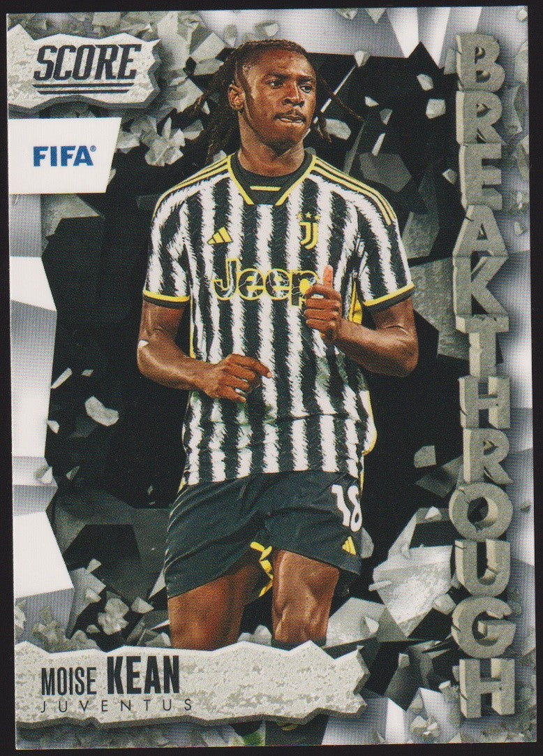 Panini 2023-24 - Score FIFA Soccer 2022-23 Moise Kean Juventus Parallel Rare – Bild 1
