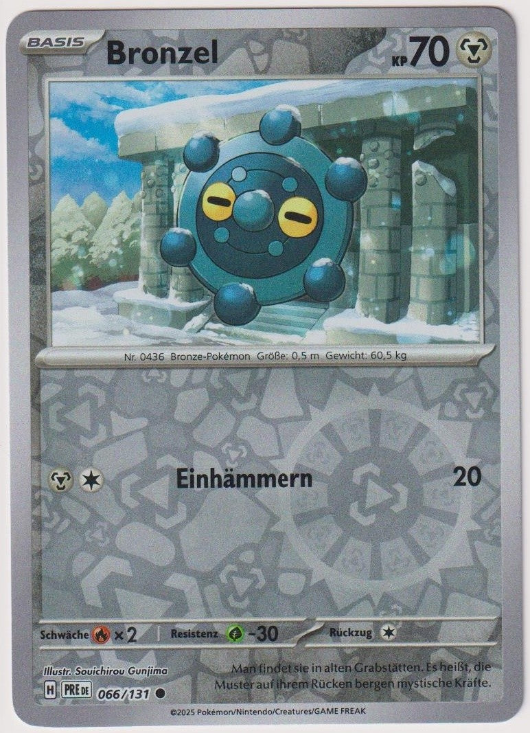 Pokemon TCG Bronzor #66/131 Common (C) Reverse Holo Deutsch 2025 – Bild 1