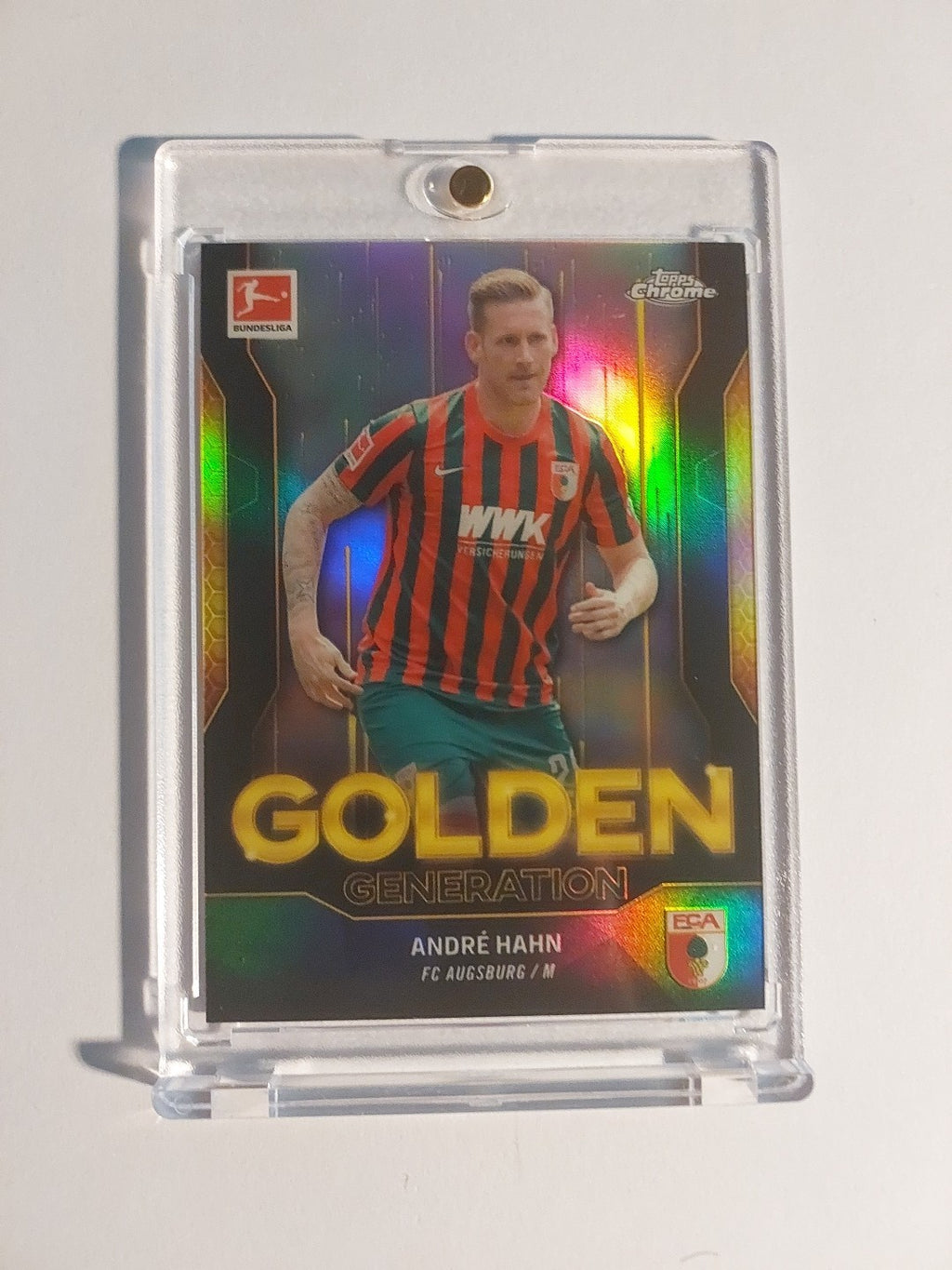 Topps Chrome Bundesliga Andre Hahn FC Augsburg Golden Generation Parallel – Bild 1