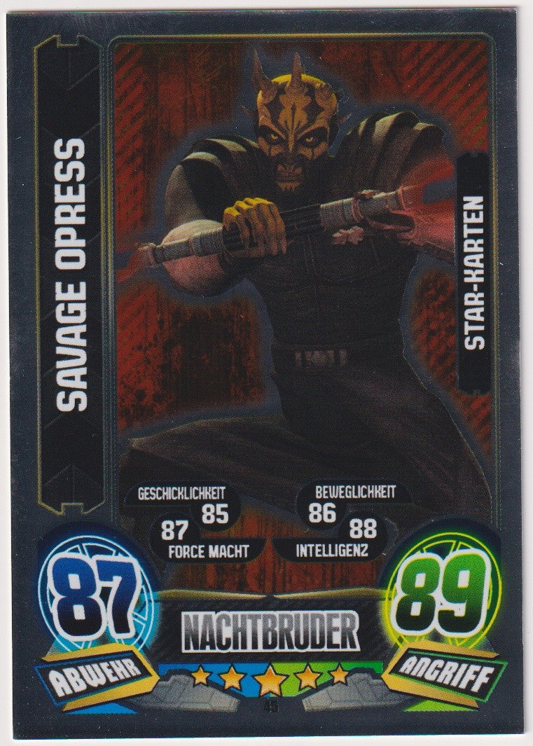Topps Star Wars 2017 Savage Opress Separatisten Sith TCG Rare – Bild 1