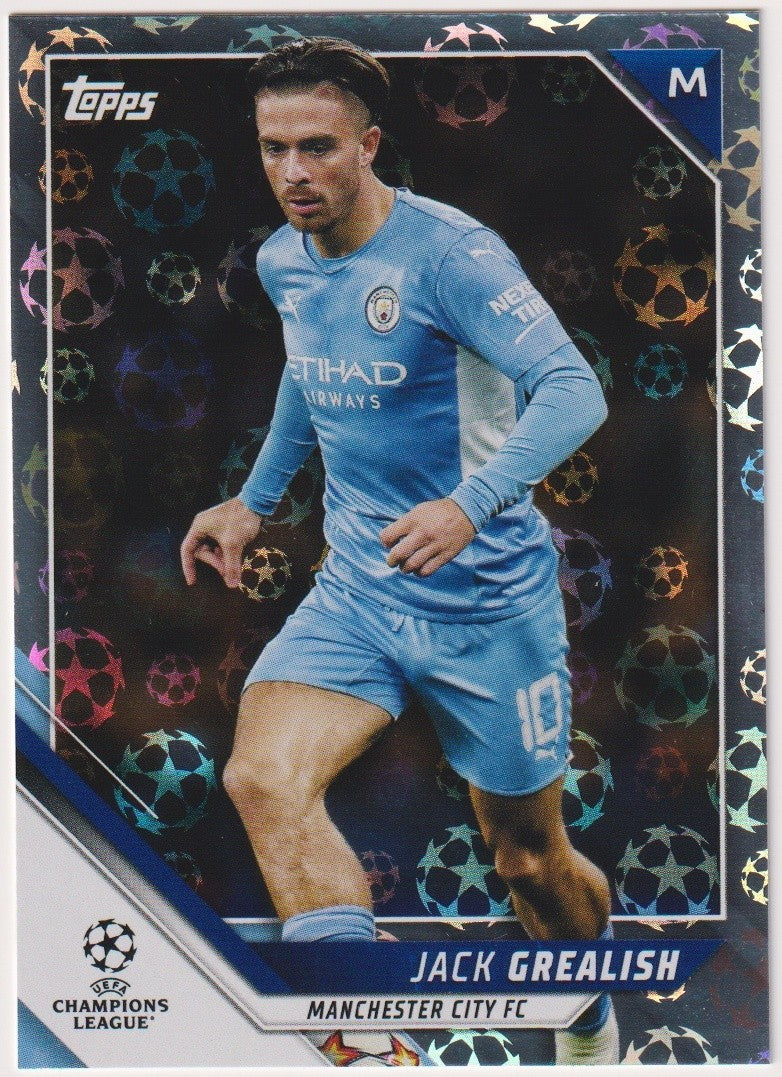Topps Champions League 2021-22 Jack Grealish Manchester City Parallel Rare – Bild 1