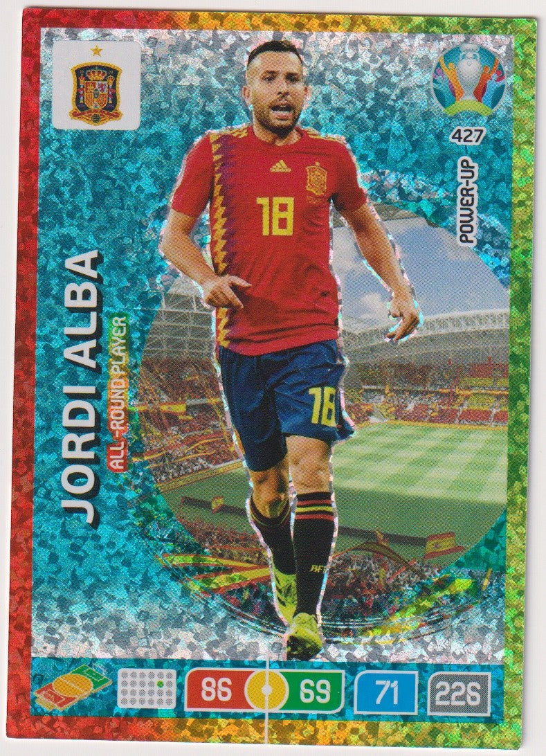 Panini Adrenalyn XL Jordi Alba Spanien UEFA EURO 2020 Legend Parallel Rare – Bild 1