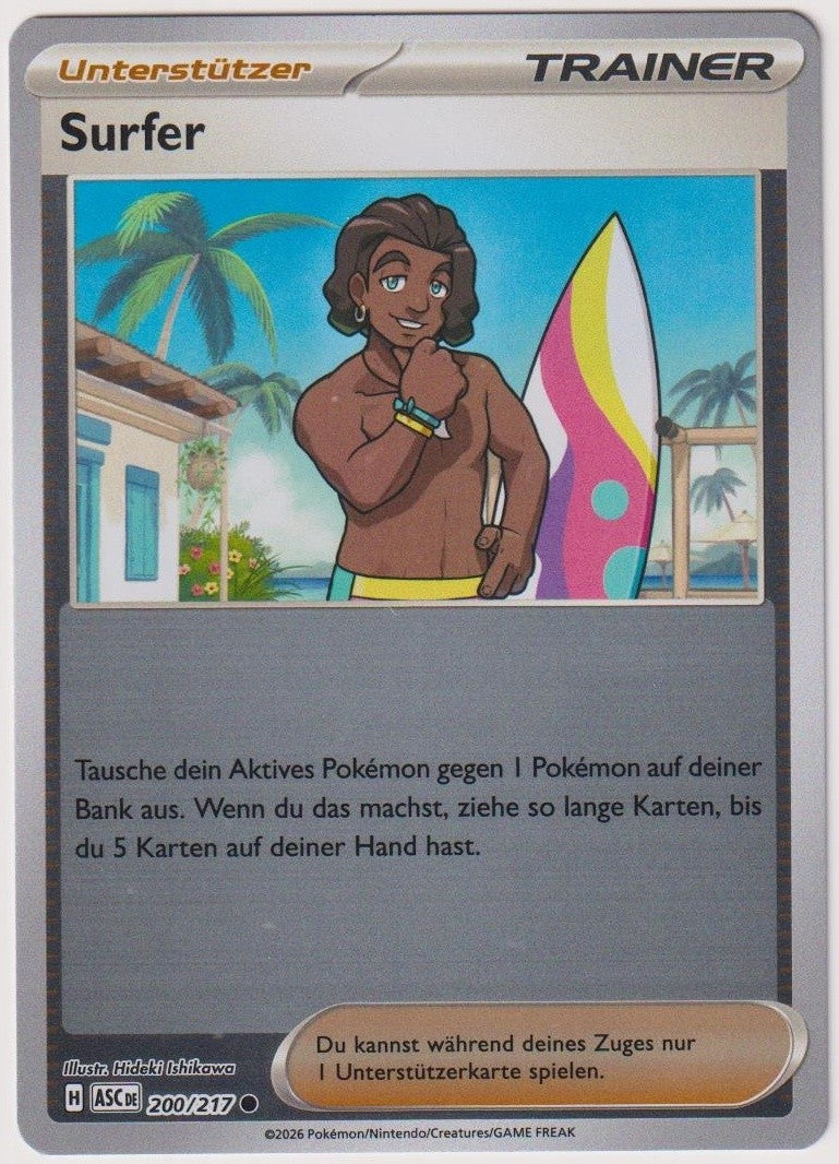 Pokemon TCG Surfer #200/217 Common (C) Reverse Holo Deutsch 2026 – Bild 1