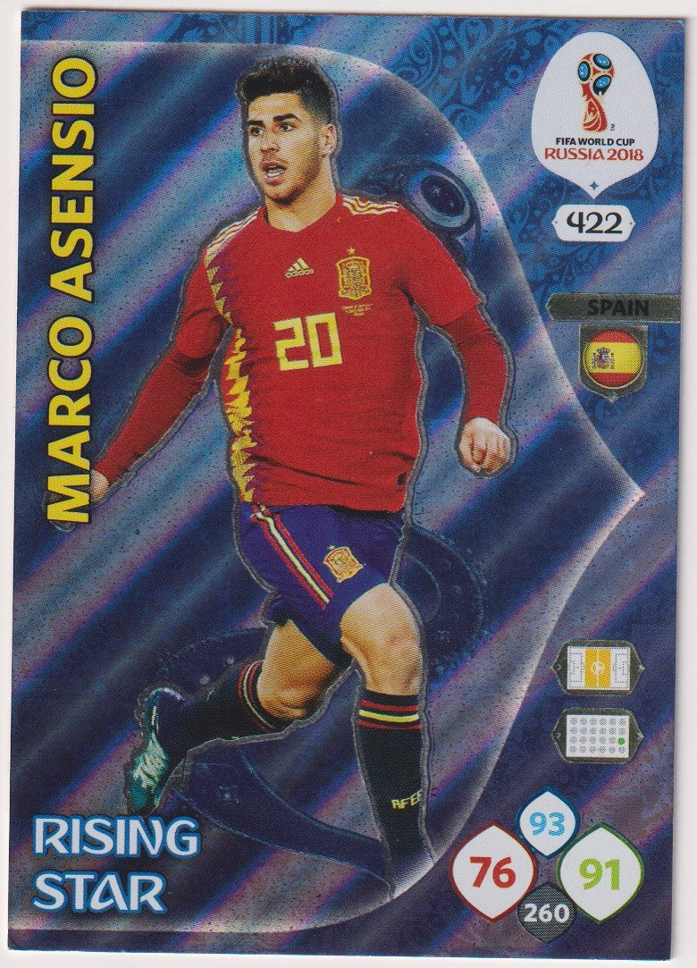 Panini Adrenalyn XL Marco Asensio Spanien FIFA World Cup Russia 2018 – Bild 1