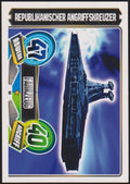 Topps Star Wars 2011 Republikanischer Angriffskreuzer Fahrzeug TCG Rare #44 – Bild 1