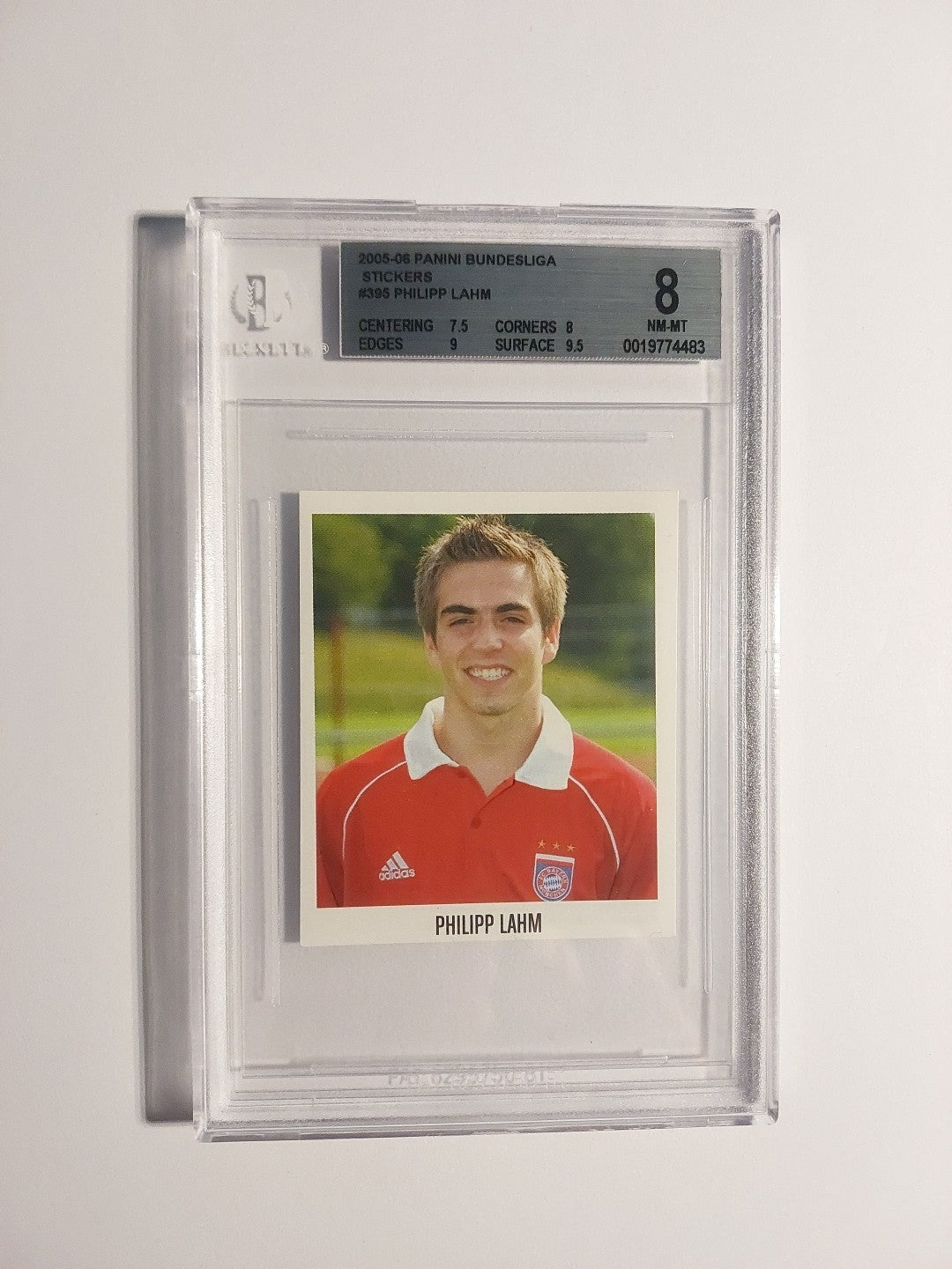 Panini Bundesliga 2005-06 Philipp Lahm Bayern München Parallel Rookie BGS 8 PSA – Bild 1