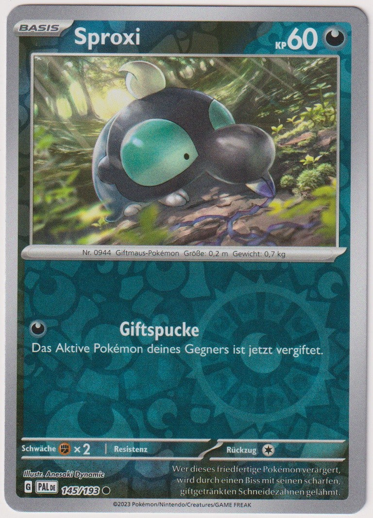 Pokemon TCG Sproxi #145/193 Common (C) Reverse Holo Deutsch 2023 – Bild 1