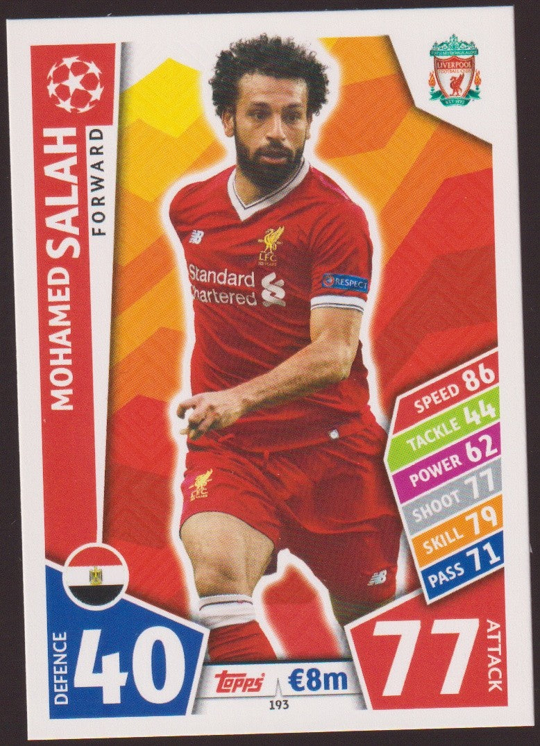 Topps Champions League 2016-17 Mohamed Salah Liverpool FC Parallel Rare – Bild 1