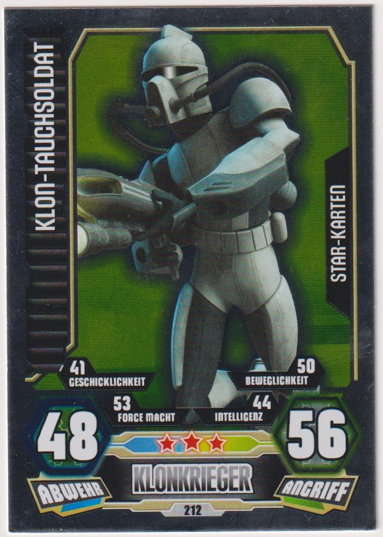 Topps Star Wars 2012 Klon-Tauchsoldat Republik TCG Rare #212 – Bild 1