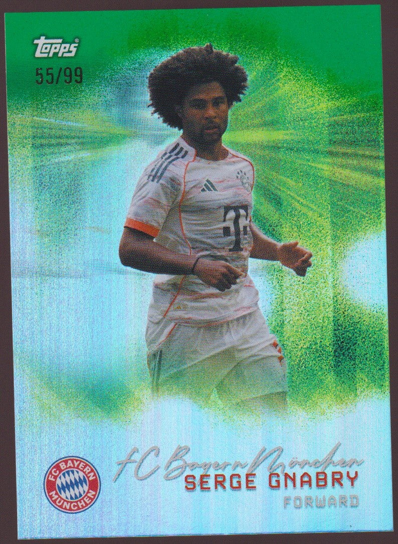 Topps 2024-25 Serge Gnabry Bayern München Parallel 55/99 Refractor – Bild 1