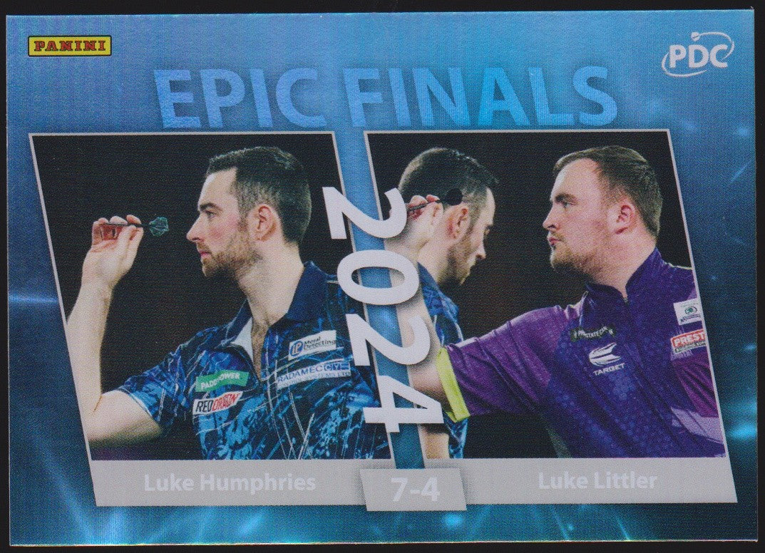 Panini PDC World Championship Luke Humphries & Luke Littler Refractor Parallel – Bild 1