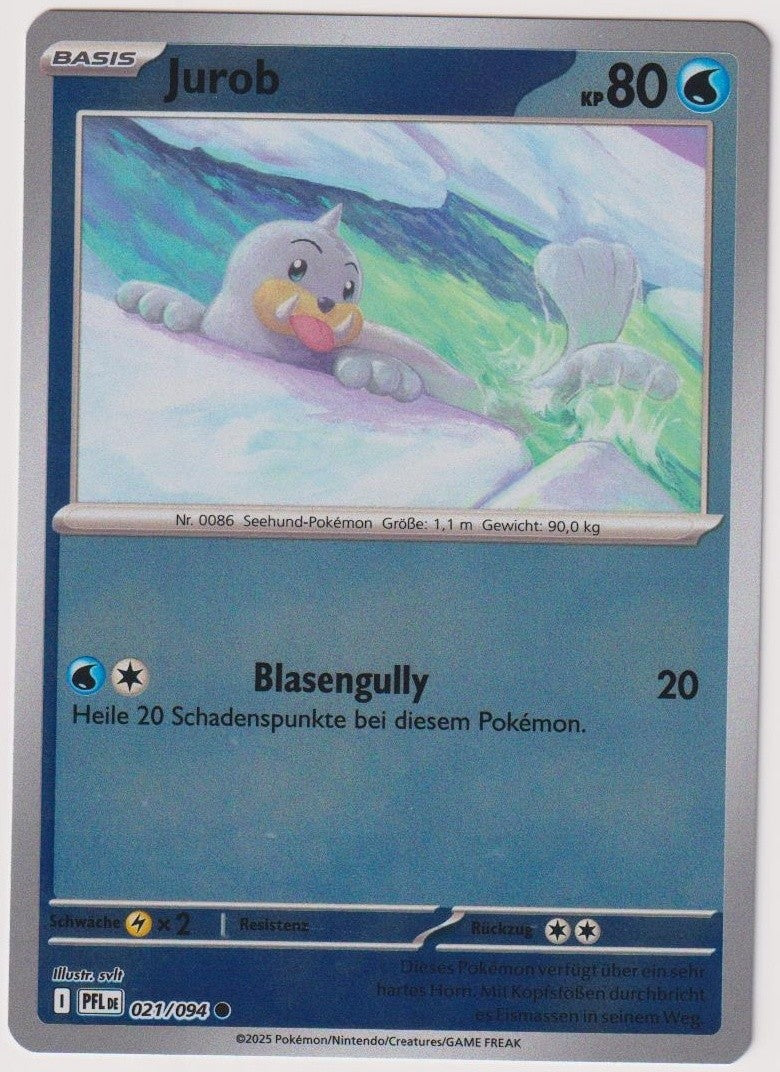 Pokemon TCG Seel #21/094 Common (C) Reverse Holo Deutsch 2025 – Bild 1