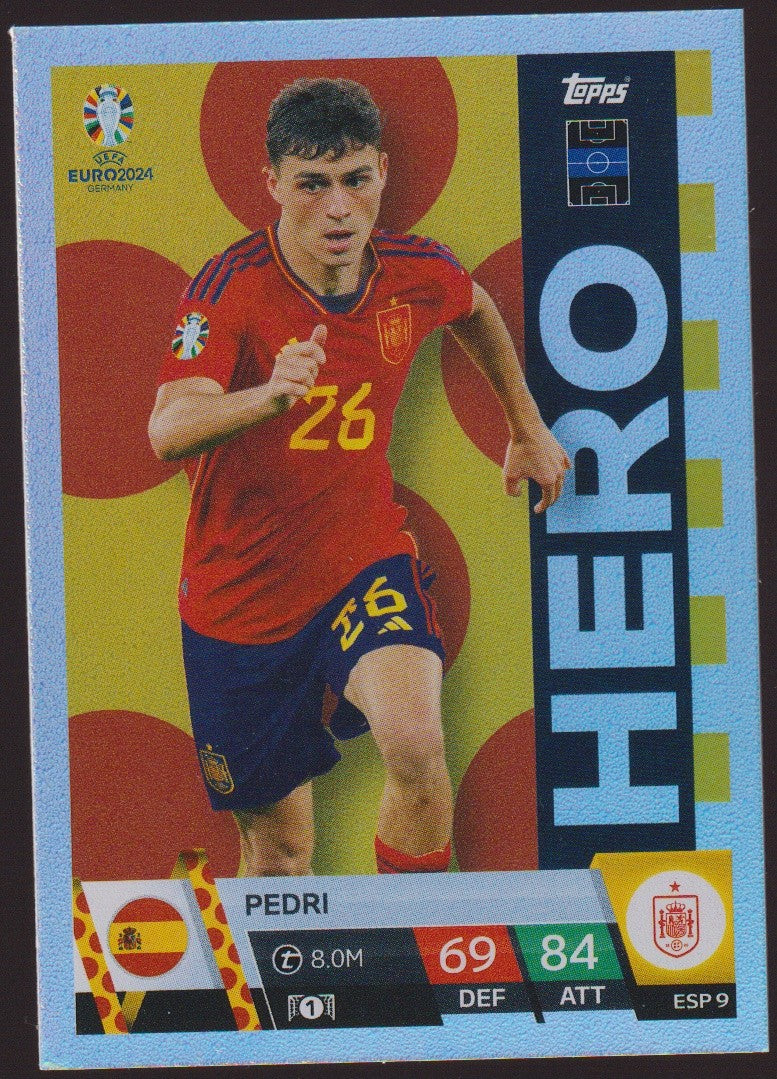 Topps Match Attax 2023-24 Pedri Spanien Parallel Rare – Bild 1