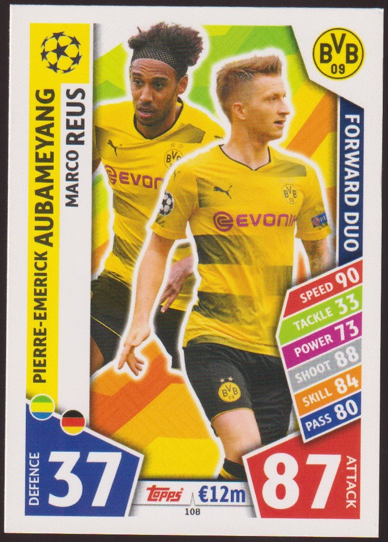 Topps Match Attax Marco Reus Borussia Dortmund UEFA Champions League Parallel – Bild 1