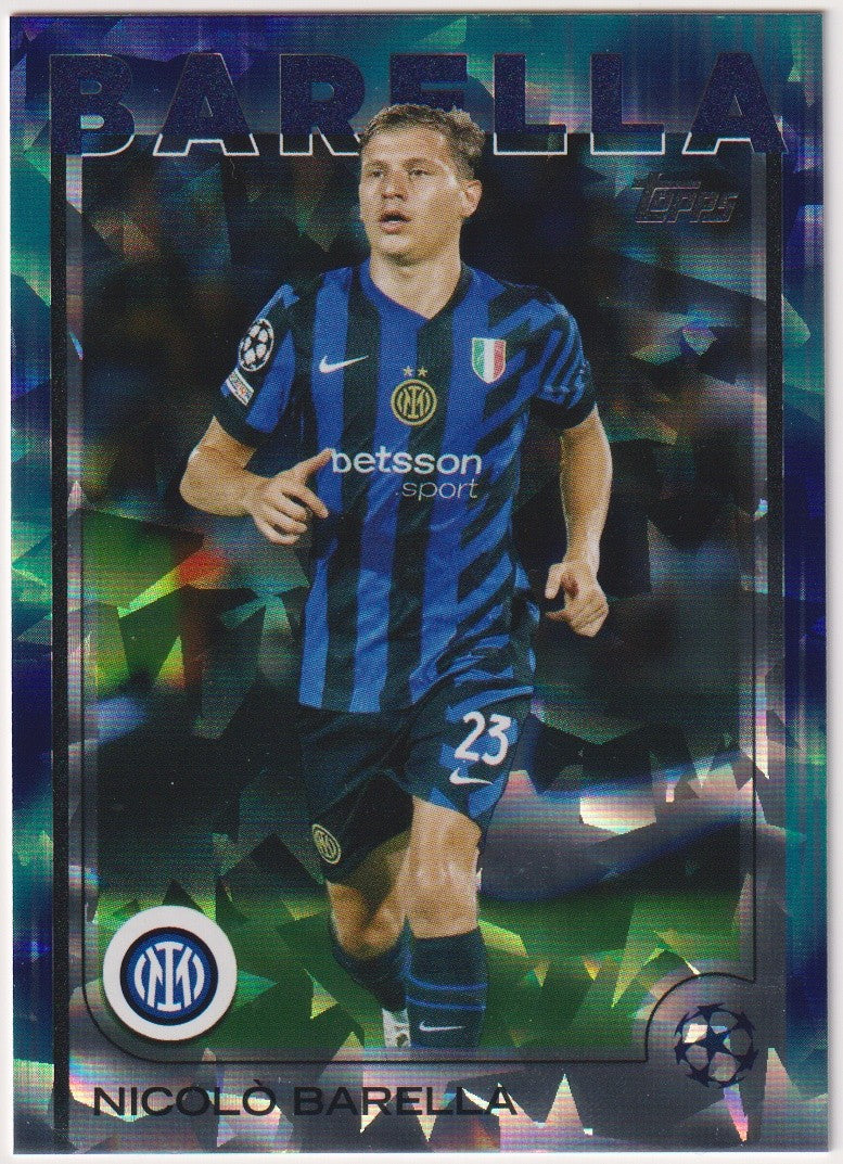 Topps 2024-25 Nicolò Barella FC Internazionale Milano Parallel Refractor – Bild 1