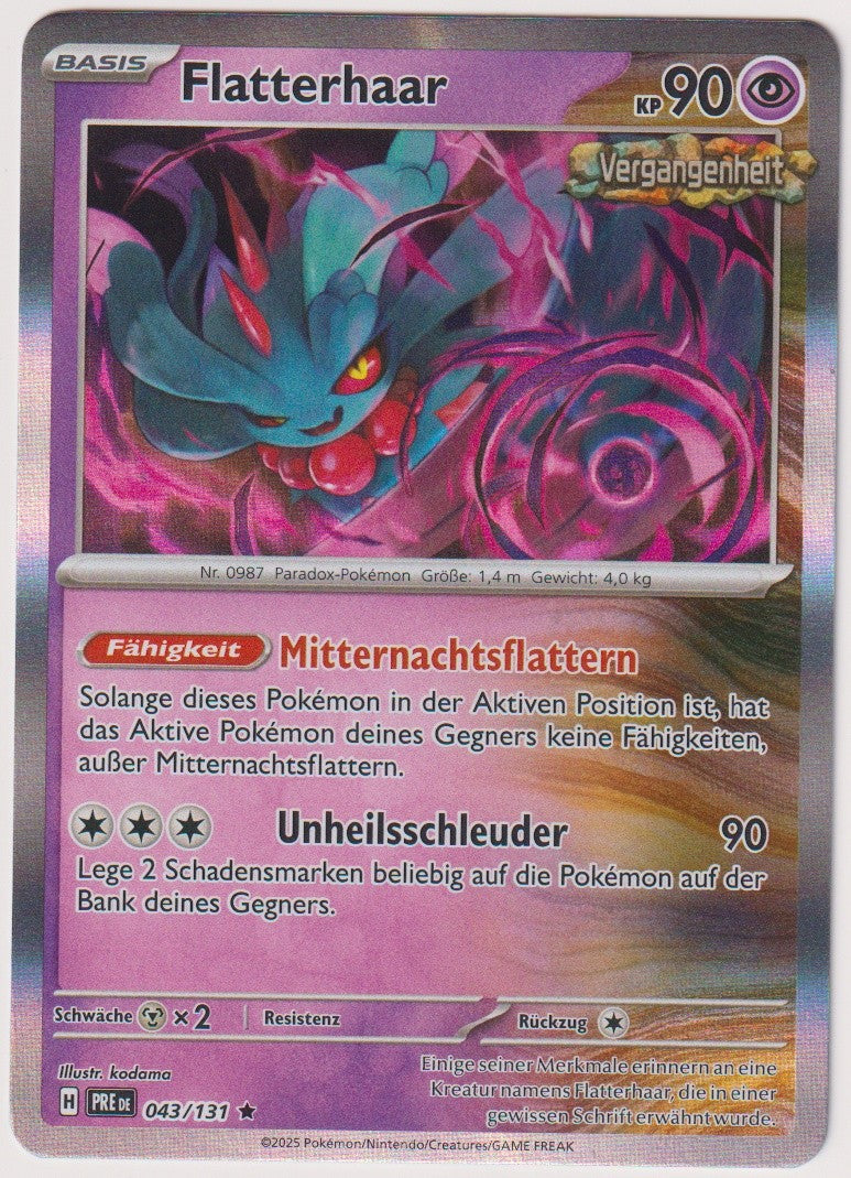 Pokemon TCG Flutter Mane #43/131 Rare (R) Holo Deutsch 2025 – Bild 1