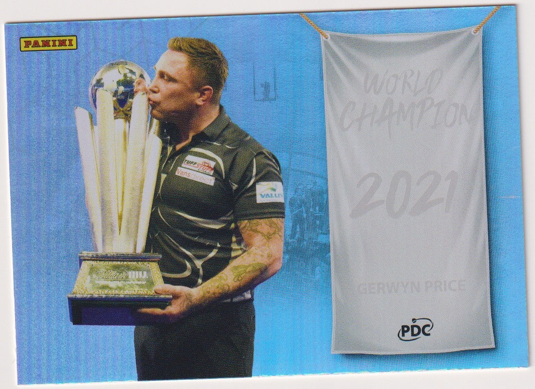 Panini PDC World Championship Gerwyn Price & The Iceman Wales Refractor Parallel – Bild 1
