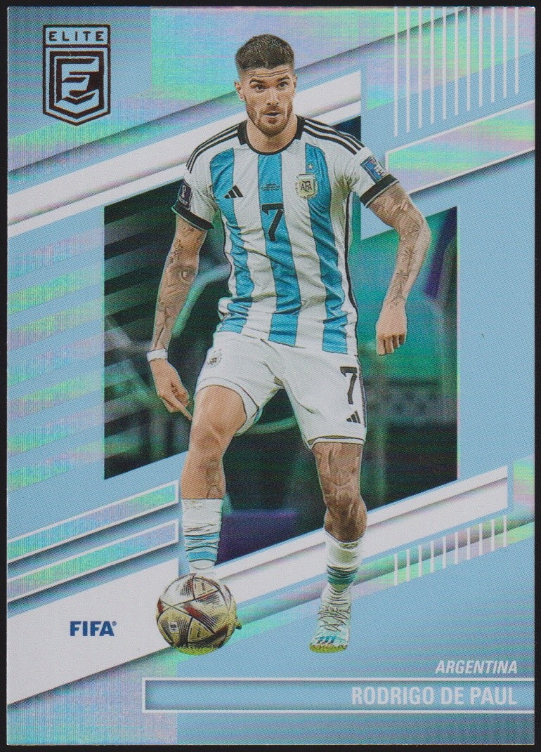 Panini DonRuss Elite FIFA Soccer 2022-23 Rodrigo De Paul Argentina Parallel Rare – Bild 1