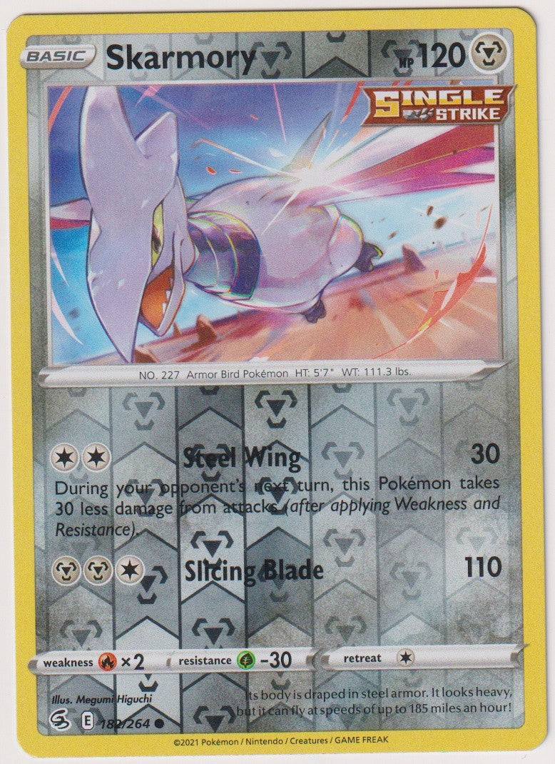Pokemon TCG Panzaeron #182/264 Common (C) Reverse Holo Englisch 2021 – Bild 1