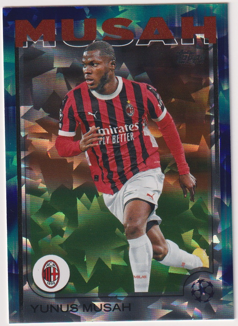 Topps UEFA Champions League 2024-25 Yunus Musah AC Milan Parallel Rare – Bild 1