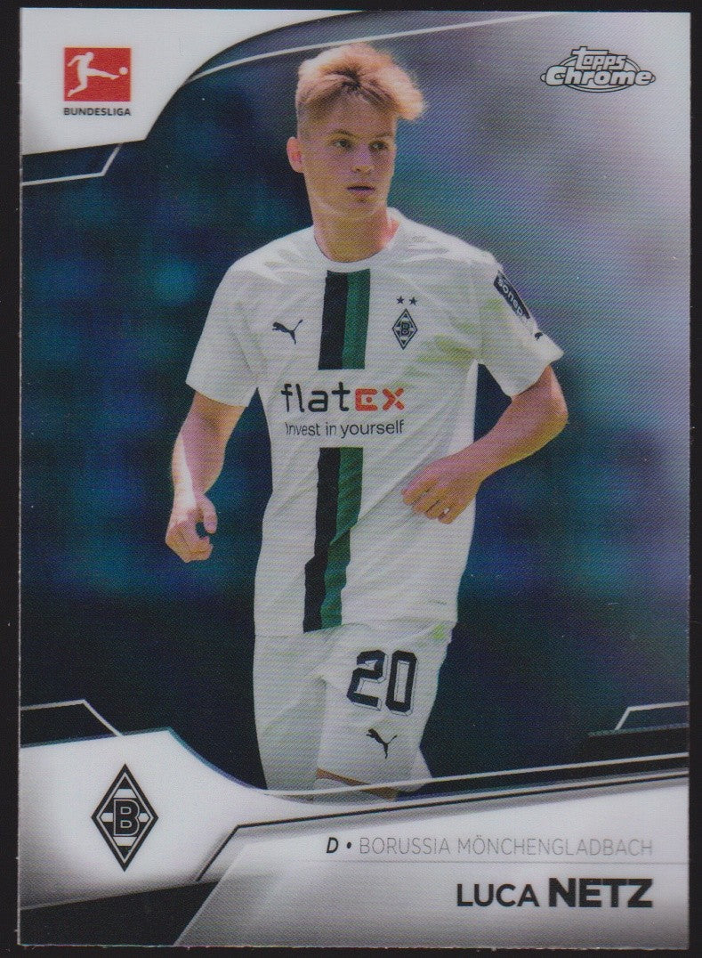 Topps Chrome 2021-22 Luca Netz Borussia Mönchengladbach Parallel Refractor – Bild 1