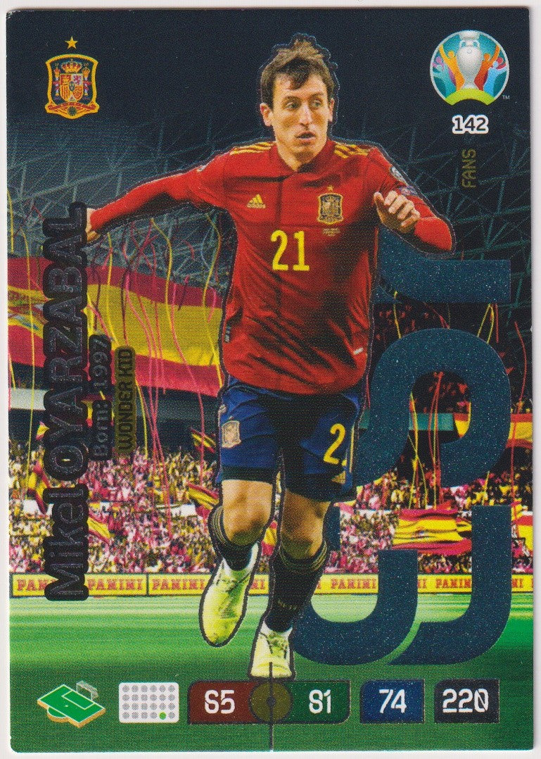 Panini Adrenalyn XL Mikel Oyarzabal Spanien UEFA EURO 2020 Parallel Rare 142 – Bild 1