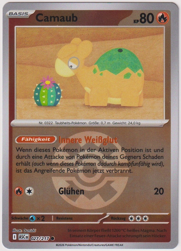Pokemon TCG Numel #27/217 Common (C) Reverse Holo Deutsch 2026 – Bild 1