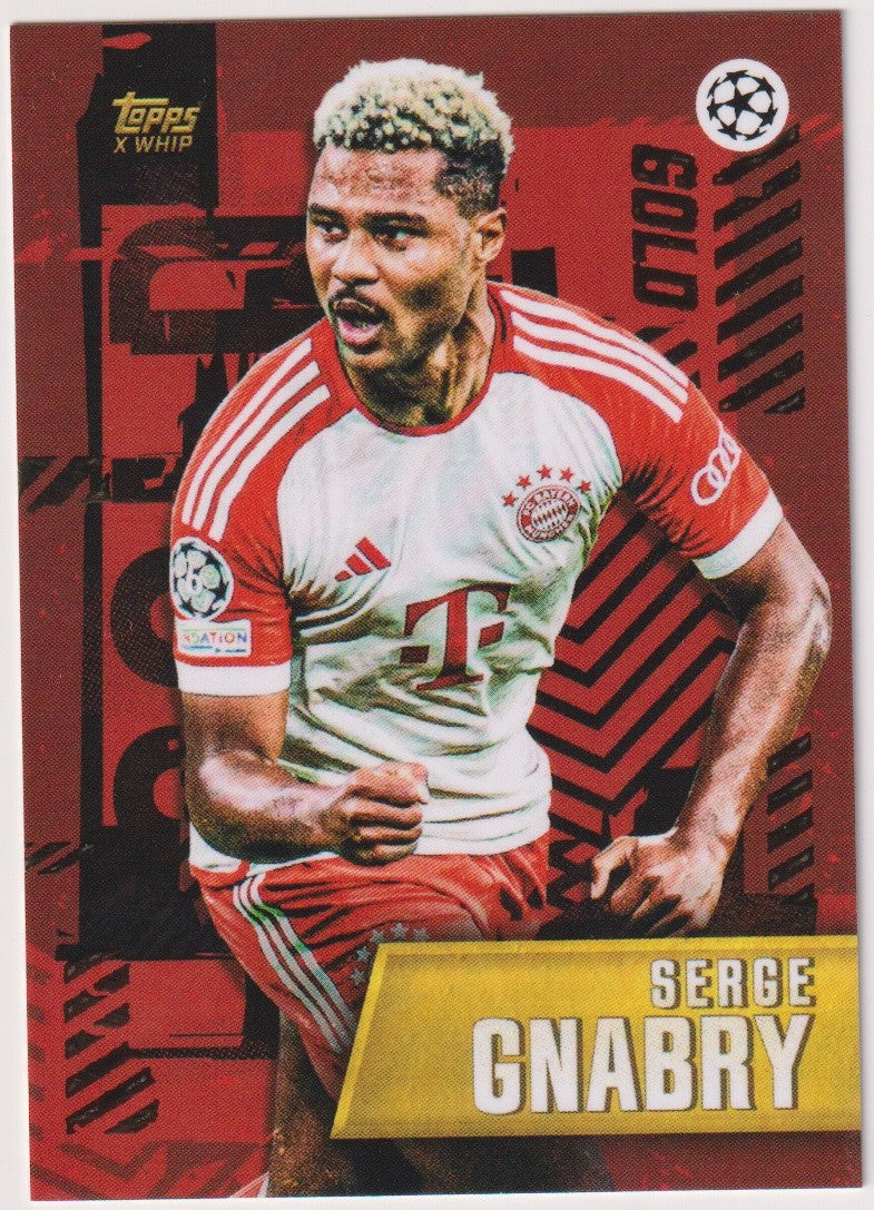 Topps Champions League Gold Serge Gnabry FC Bayern München Gold Parallel Rare – Bild 1