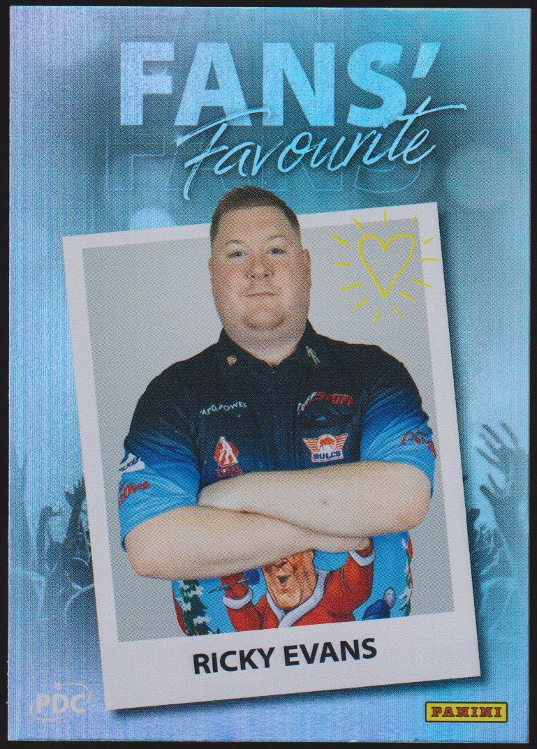 Panini PDC World Championship 2026 Ricky Evans "Rapid" Refractor Parallel – Bild 1