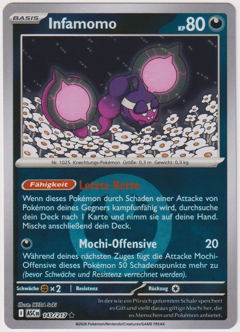 Pokemon TCG Pecharunt #143/217 Rare (R) Reverse Holo Deutsch 2026 – Bild 1