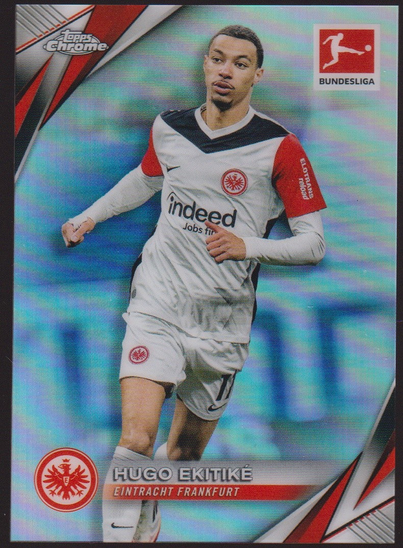 Topps Chrome 2024-25 Hugo Ekitiké Eintracht Frankfurt Parallel Refractor – Bild 1
