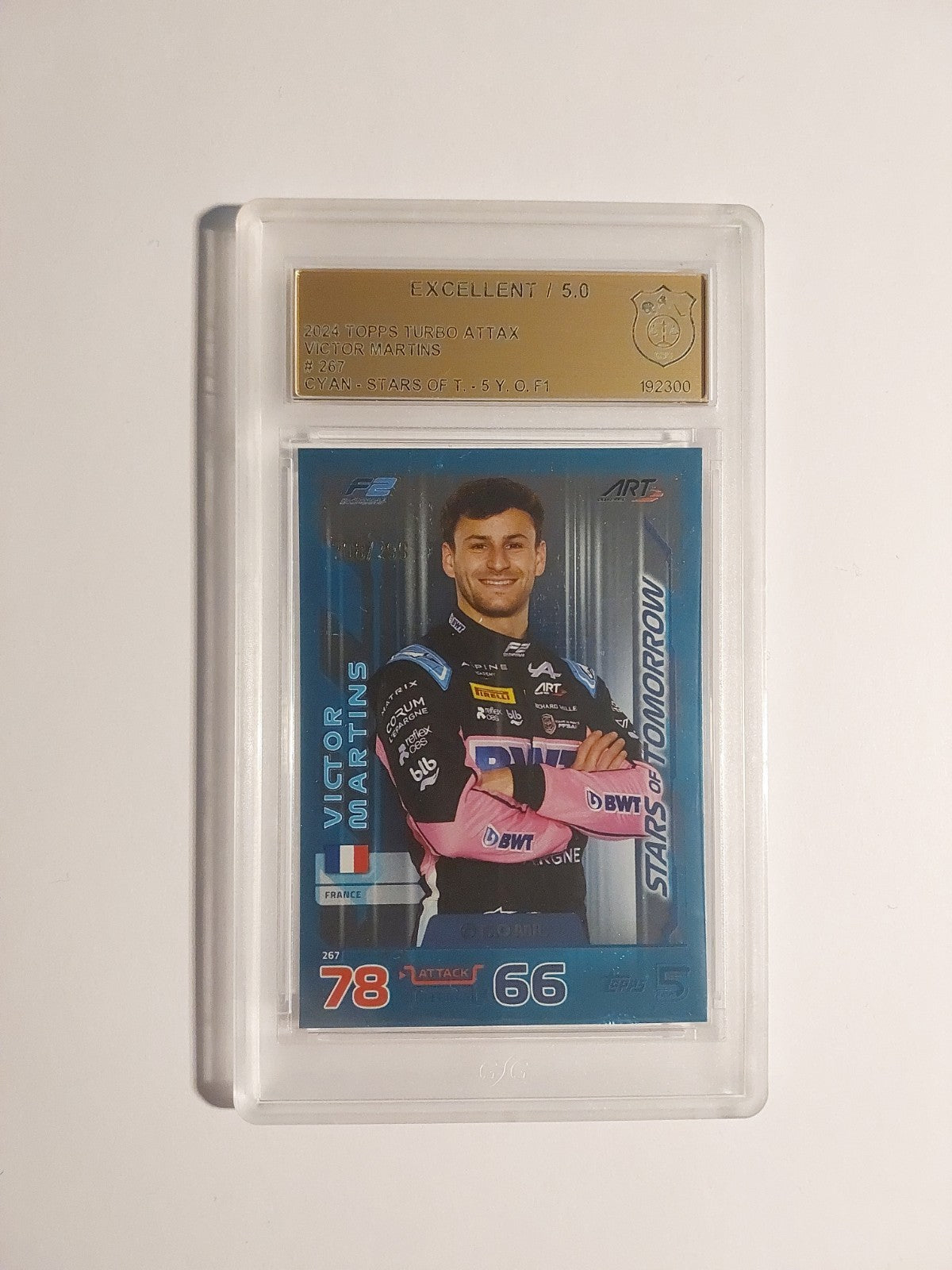 Topps Turbo 2024 Victor Martins F2 ART Grand Prix GSG 5 = PSA Parallel /299 RC – Bild 1