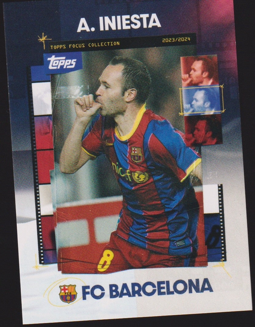 Topps Focus Collection 2023-24 A. Iniesta FC Barcelona 2023/2024 Parallel Rare – Bild 1