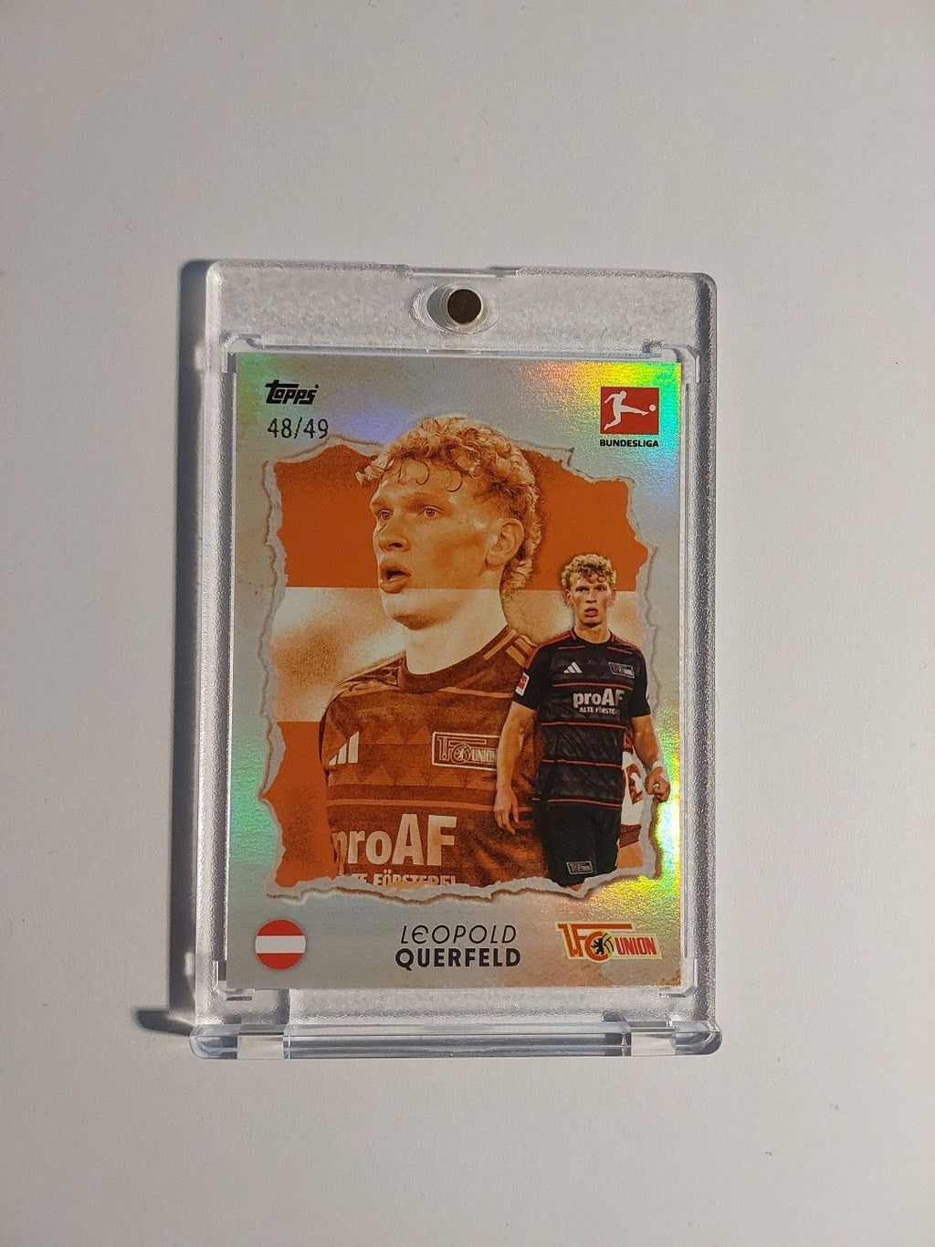 Topps International Stars 2024-25 Leopold Querfeld Union Berlin Parallel 48/49 – Bild 1