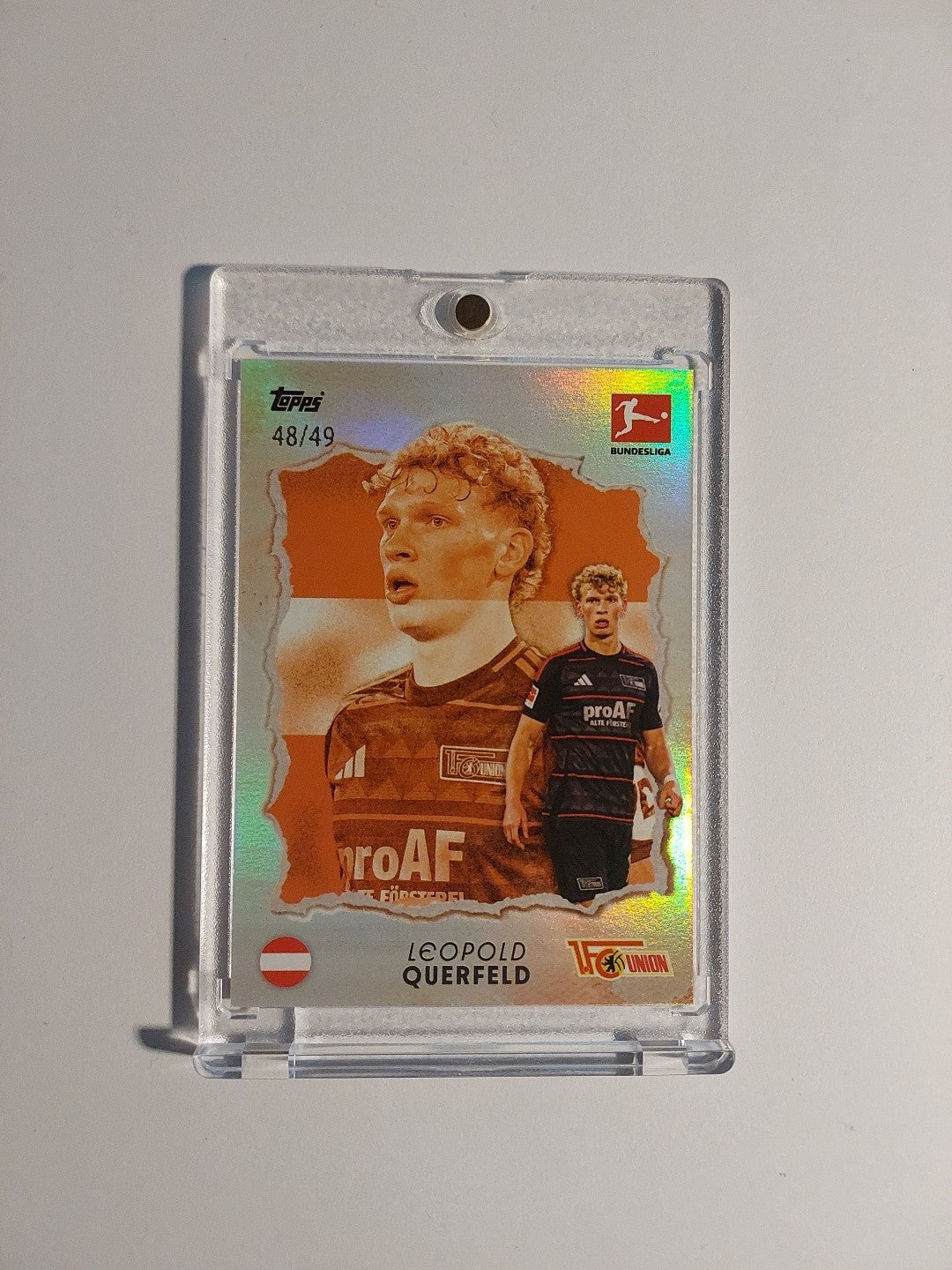 Topps International Stars 2024-25 Leopold Querfeld Union Berlin Parallel 48/49 – Bild 1