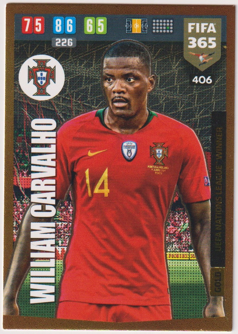 Adrenalyn XL William Carvalho Portugal Parallel Rare 406 – Bild 1