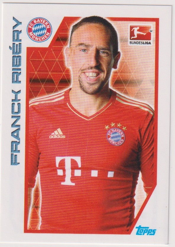 Topps Fußball Bundesliga 2012-13 Franck Ribéry FC Bayern München Offizielle – Bild 1