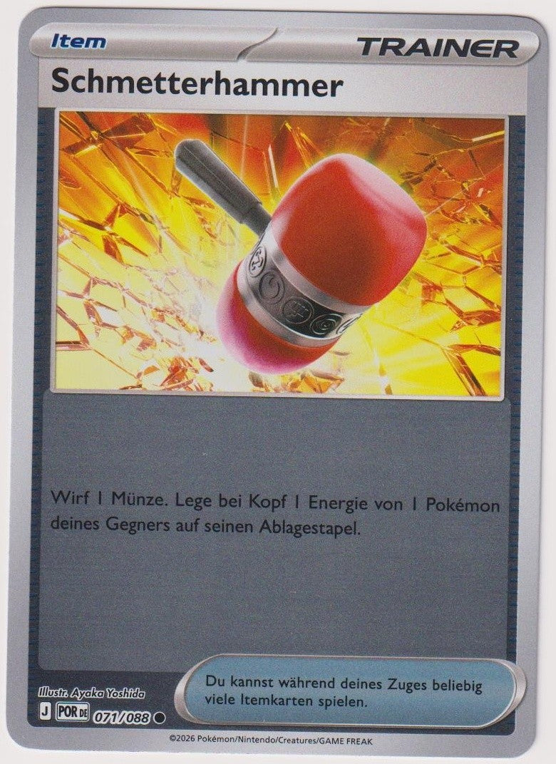 Pokemon TCG Thunderhammer #071/088 Common (C) Reverse Holo Deutsch 2026 – Bild 1