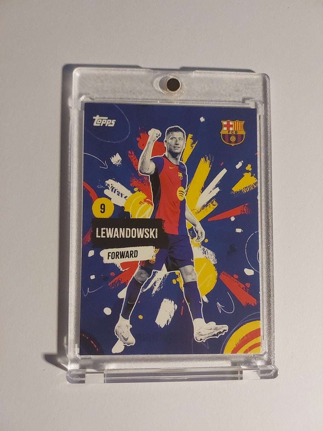 Topps Barcelona Team Set 2024-25 Robert Lewandowski Parallel Limitierte Edition – Bild 1