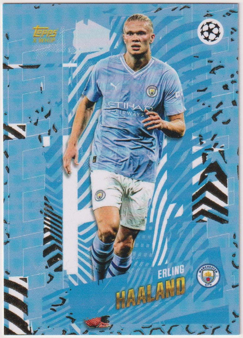 Topps UEFA Champions League 2022-23 Erling Haaland Manchester City Parallel Rare – Bild 1
