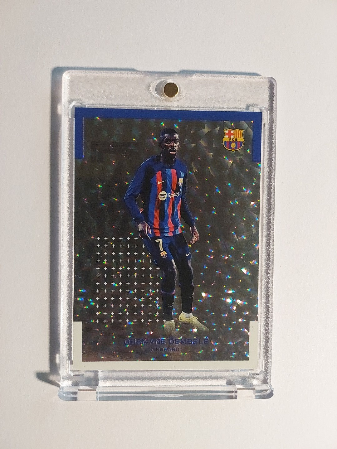 Topps Barcelona 2022-23 Ousmane Dembele Parallel Refractor Insert Ultra Rare Hit – Bild 1