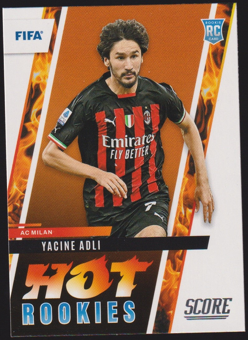 Panini Hot 2021-22 Yacine Adli Rookie AC Milan 2022-23 - Score Soccer Parallel – Bild 1