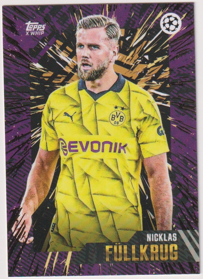Topps Champions League 2023-24 Nicklas Füllkrug BVB 09 Topps X.Whip Parallel – Bild 1