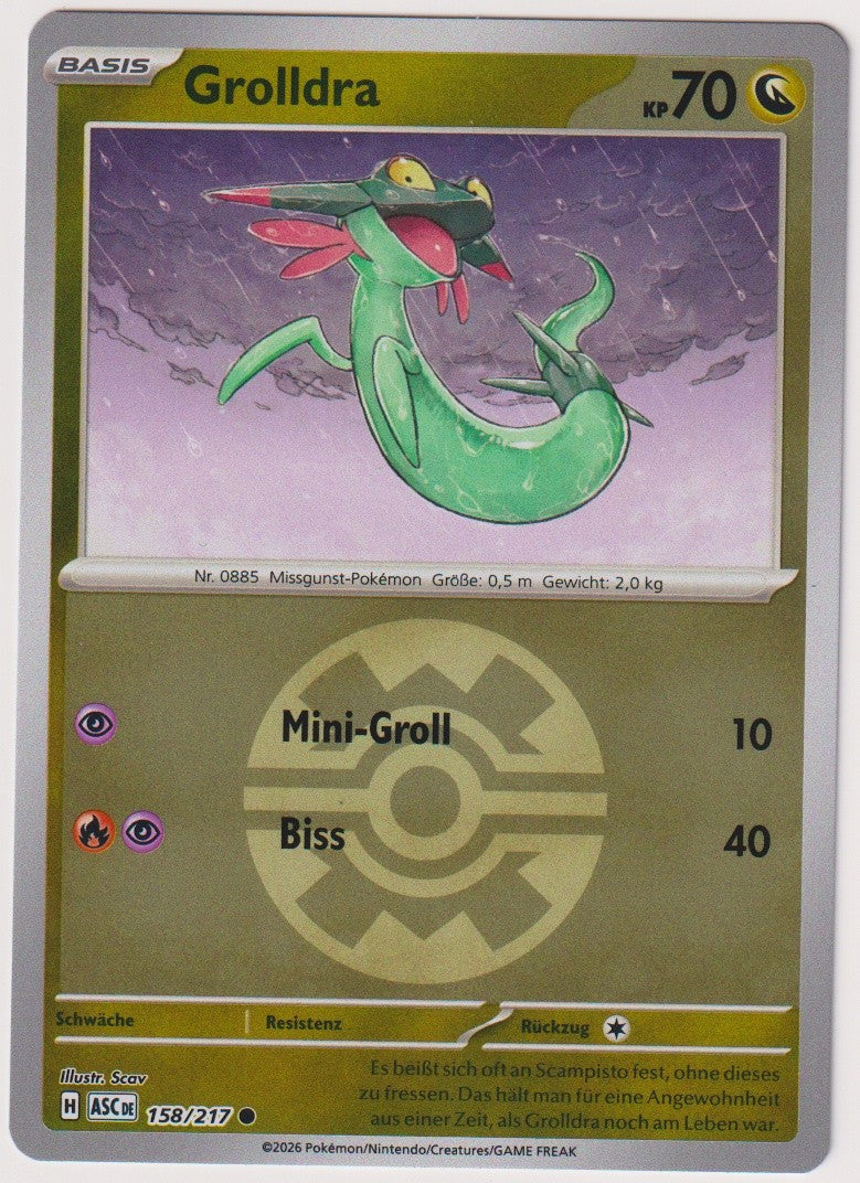 Pokemon TCG Dreepy #158/217 Common (C) Reverse Holo Deutsch 2026 – Bild 1