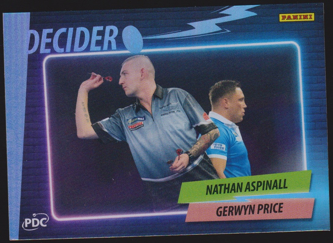Panini PDC World Championship 2026 Nathan Aspinall Refractor Parallel – Bild 1
