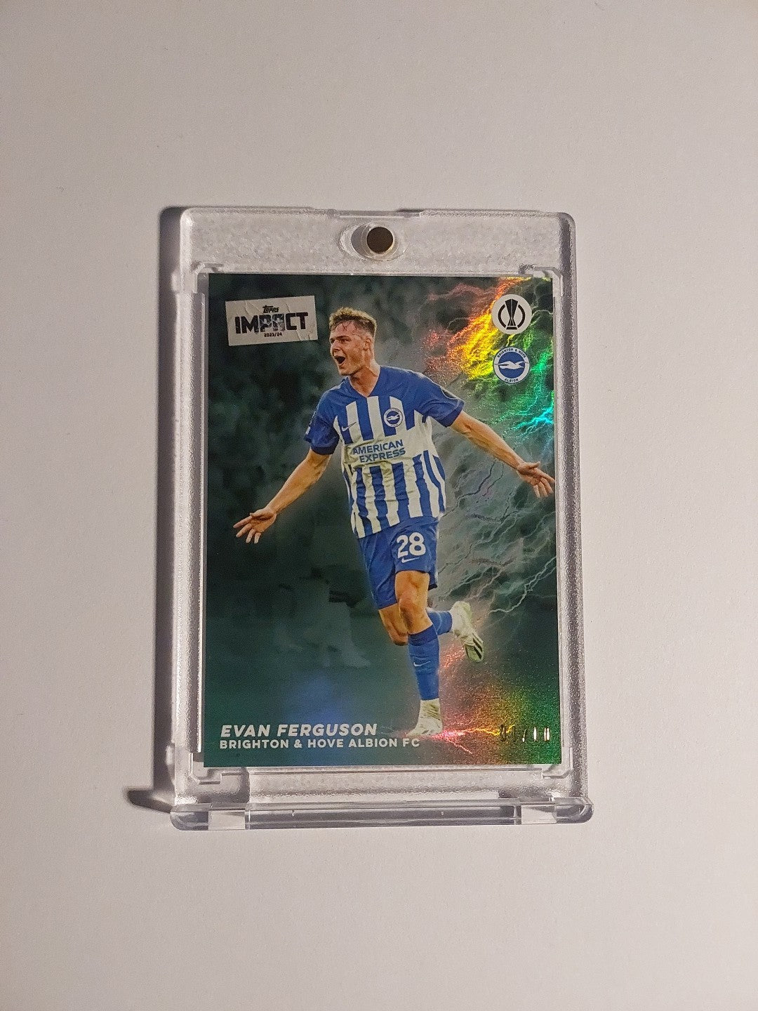Topps Impact 2023-24 Evan Ferguson Brighton & Hove Albion Parallel 1/10 Rare Hit – Bild 1