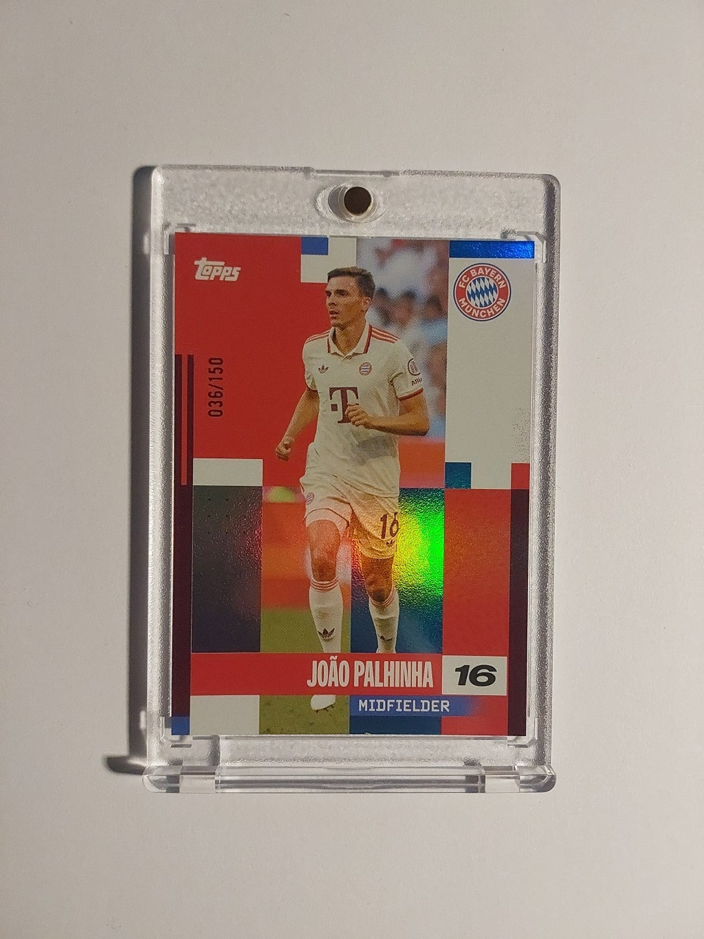 Topps Bayern München Team Set 2024-25 Joao Palhinha Parallel 36/150 Refractor – Bild 1