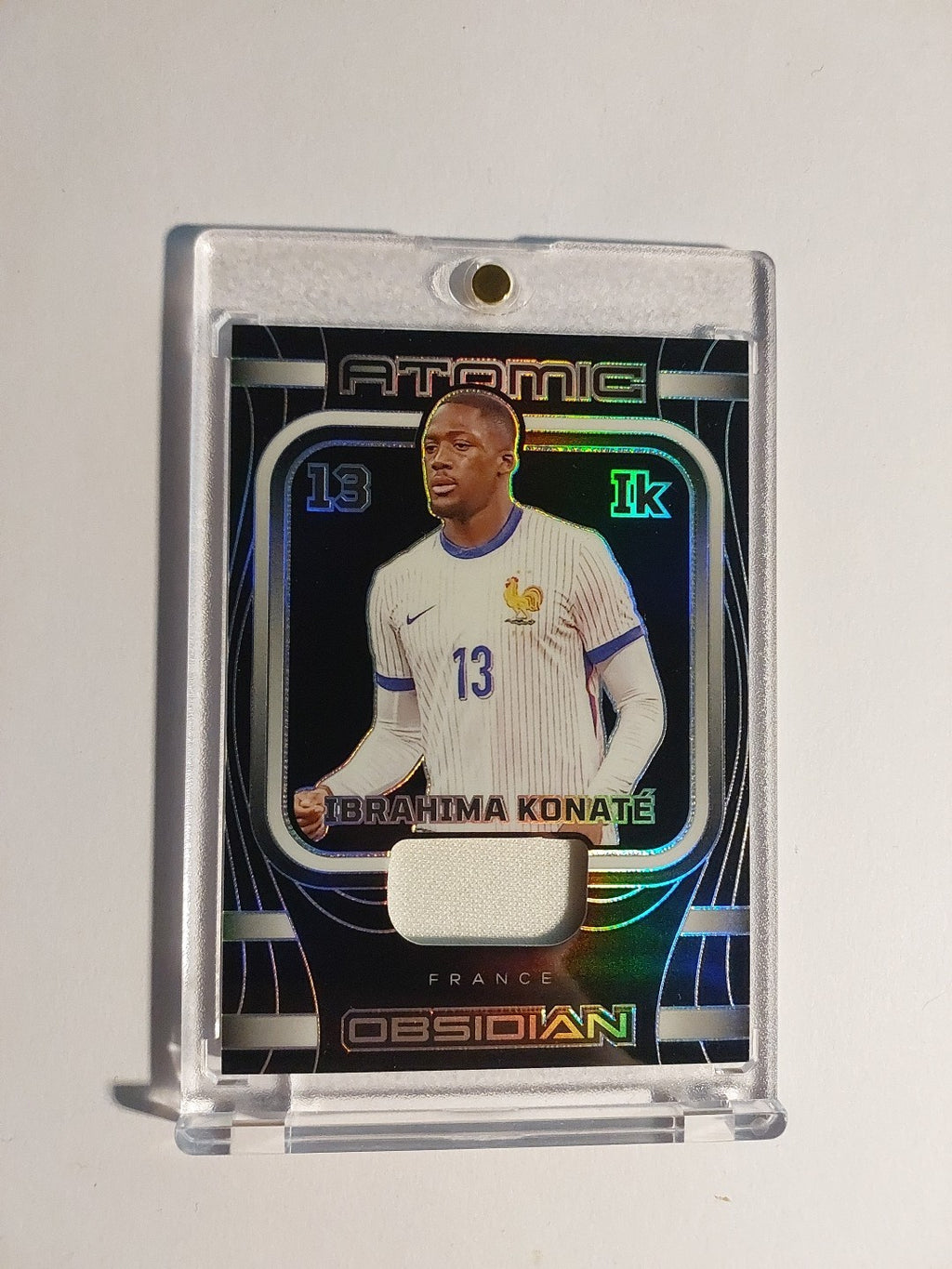 Panini Obsidian 2023-24 Ibrahima Konate Frankreich Parallel 108/199 Relic Patch – Bild 1