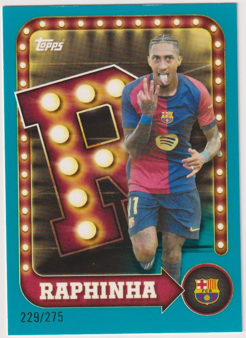 Topps 2024-25 Raphinha FC Barcelona Parallel 229/275 Rare – Bild 1