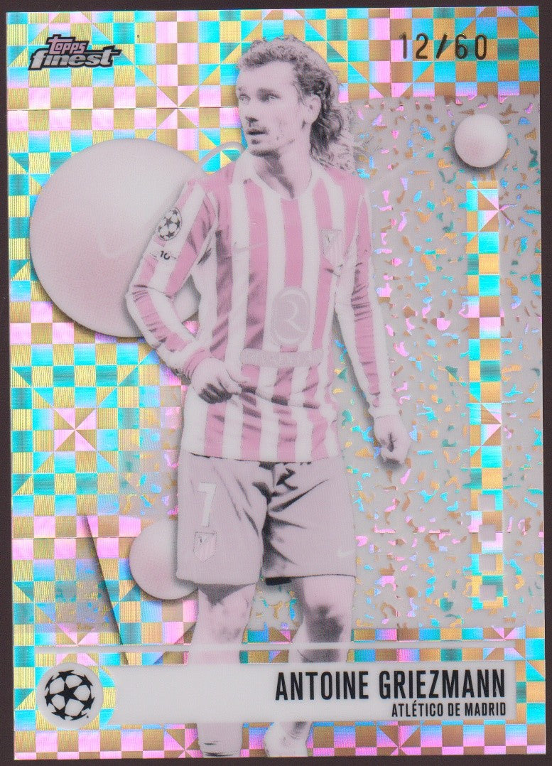 Topps 2025-26 Antoine Griezmann Atletico de Madrid Parallel 12/60 Refractor – Bild 1